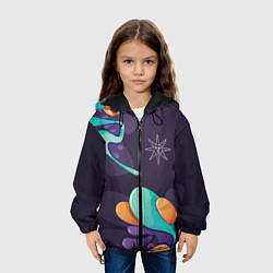 Куртка с капюшоном детская Dark Souls graffity splash, цвет: 3D-черный — фото 2