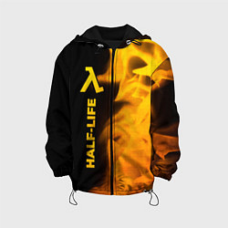 Куртка с капюшоном детская Half-Life - gold gradient: по-вертикали, цвет: 3D-черный
