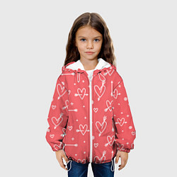Куртка с капюшоном детская Love is love, цвет: 3D-белый — фото 2