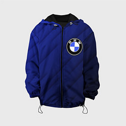 Куртка с капюшоном детская BMW градиент, цвет: 3D-черный