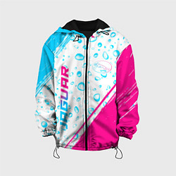 Детская куртка Jaguar neon gradient style: надпись, символ