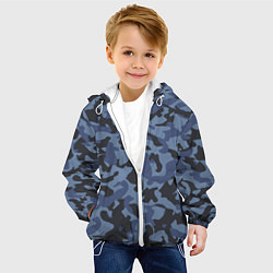 Куртка с капюшоном детская Стиль камуфляж, цвет: 3D-белый — фото 2