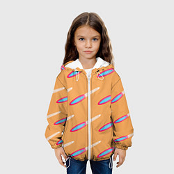 Куртка с капюшоном детская Пилка для ногтей, цвет: 3D-белый — фото 2