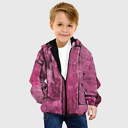 Куртка с капюшоном детская Violet stones, цвет: 3D-черный — фото 2