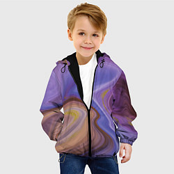 Куртка с капюшоном детская Violet fantasy, цвет: 3D-черный — фото 2