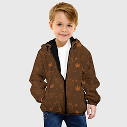 Куртка с капюшоном детская Эра динозавров, цвет: 3D-черный — фото 2