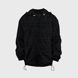 Куртка с капюшоном детская Текстура чёрно-серый, цвет: 3D-черный