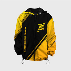 Куртка с капюшоном детская Darling in the FranXX - gold gradient: надпись, си, цвет: 3D-черный