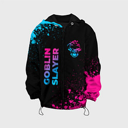 Детская куртка Goblin Slayer - neon gradient: надпись, символ