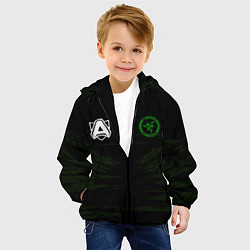 Куртка с капюшоном детская Alliance uniform, цвет: 3D-черный — фото 2