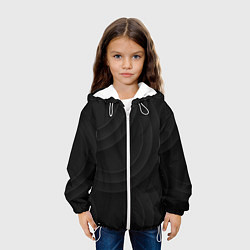 Куртка с капюшоном детская Объемный паттерн c кругами, цвет: 3D-белый — фото 2