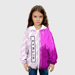 Куртка с капюшоном детская Hitman pro gaming: по-вертикали, цвет: 3D-белый — фото 2