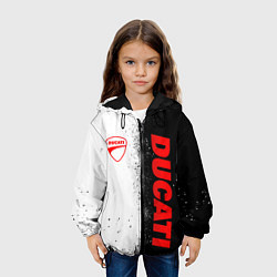 Куртка с капюшоном детская Ducati - двоичный, цвет: 3D-черный — фото 2