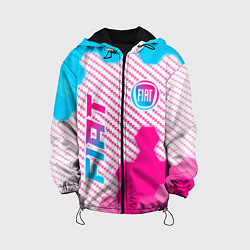 Детская куртка Fiat neon gradient style: надпись, символ