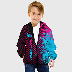 Куртка с капюшоном детская Daewoo - neon gradient: по-вертикали, цвет: 3D-черный — фото 2