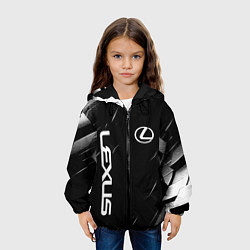Куртка с капюшоном детская Lexus - minimalism, цвет: 3D-черный — фото 2