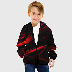 Куртка с капюшоном детская Black and red, цвет: 3D-черный — фото 2