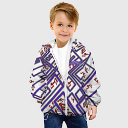 Куртка с капюшоном детская Jojo theme, цвет: 3D-белый — фото 2