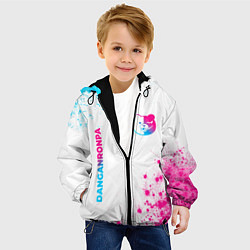 Куртка с капюшоном детская Danganronpa neon gradient style: надпись, символ, цвет: 3D-черный — фото 2