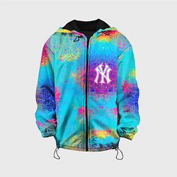 Куртка с капюшоном детская New York Yankees - baseball team - logo, цвет: 3D-черный