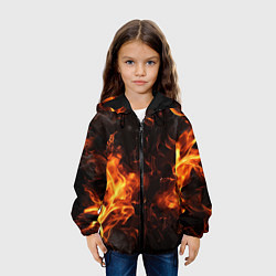 Куртка с капюшоном детская Fire style, цвет: 3D-черный — фото 2