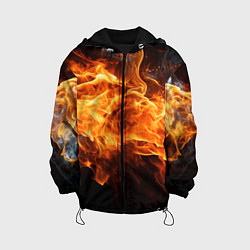 Куртка с капюшоном детская Black fire style, цвет: 3D-черный
