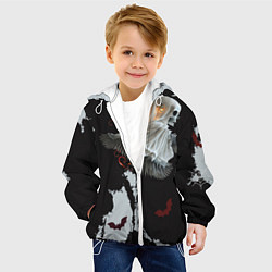 Куртка с капюшоном детская Ночные приключения, цвет: 3D-белый — фото 2