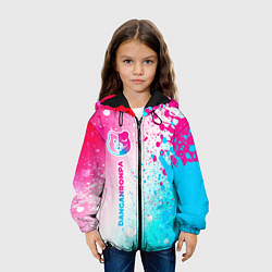 Куртка с капюшоном детская Danganronpa neon gradient style: по-вертикали, цвет: 3D-черный — фото 2