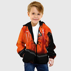 Куртка с капюшоном детская Не паникуй, цвет: 3D-черный — фото 2