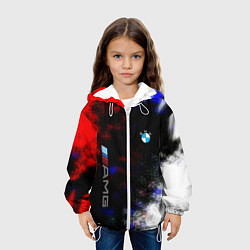 Куртка с капюшоном детская Bmw true colors, цвет: 3D-белый — фото 2