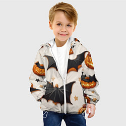 Куртка с капюшоном детская Сладкий хеллоуин, цвет: 3D-белый — фото 2