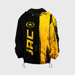 Куртка с капюшоном детская JAC - gold gradient по-вертикали, цвет: 3D-черный