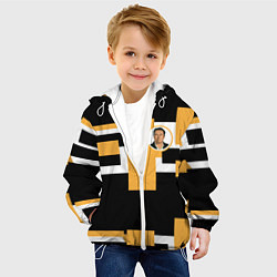 Куртка с капюшоном детская Илон идея, цвет: 3D-белый — фото 2