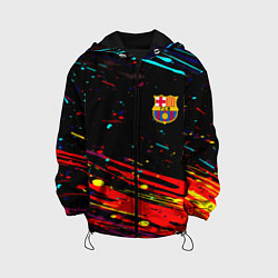 Куртка с капюшоном детская Barcelona краски, цвет: 3D-черный