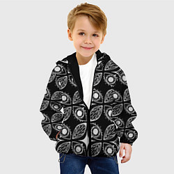 Куртка с капюшоном детская Глазики-сглазики, цвет: 3D-черный — фото 2