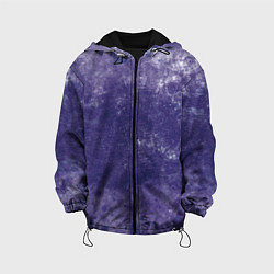 Куртка с капюшоном детская Абстракция - violet color background, цвет: 3D-черный