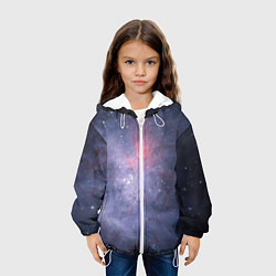 Куртка с капюшоном детская Космические брызги, цвет: 3D-белый — фото 2