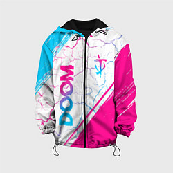 Детская куртка Doom neon gradient style вертикально