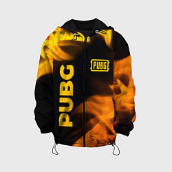 Детская куртка PUBG - gold fire gradient