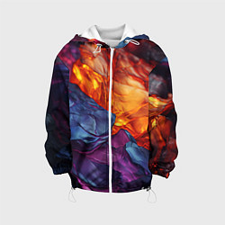 Куртка с капюшоном детская Символическая реальность, цвет: 3D-белый