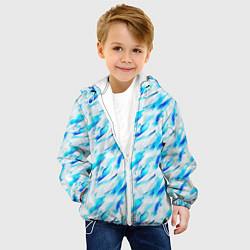 Куртка с капюшоном детская Ice maze, цвет: 3D-белый — фото 2