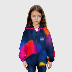 Куртка с капюшоном детская Nasa gradient sportcolor, цвет: 3D-черный — фото 2