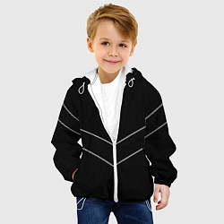 Куртка с капюшоном детская Олимпийка Андрея из пацанов, цвет: 3D-белый — фото 2