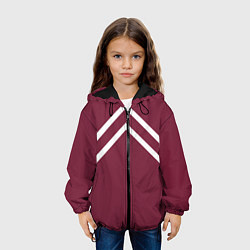 Куртка с капюшоном детская Бордовая кофта костюм Марата - слово пацана сериал, цвет: 3D-черный — фото 2