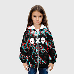 Куртка с капюшоном детская Love death & robots strom, цвет: 3D-белый — фото 2