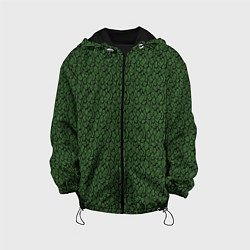 Детская куртка Тёмно-зелёный паттерн