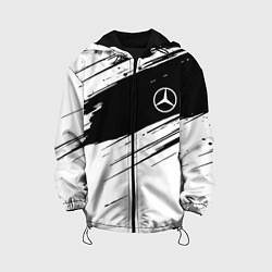 Детская куртка Mercedes benz краски чернобелая геометрия