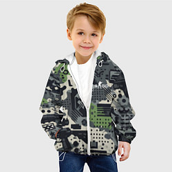 Куртка с капюшоном детская Counter Strike go - pattern, цвет: 3D-белый — фото 2