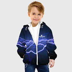 Куртка с капюшоном детская Counter Strike - lightning, цвет: 3D-белый — фото 2