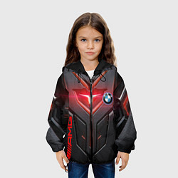 Куртка с капюшоном детская Мотор от BMW, цвет: 3D-черный — фото 2